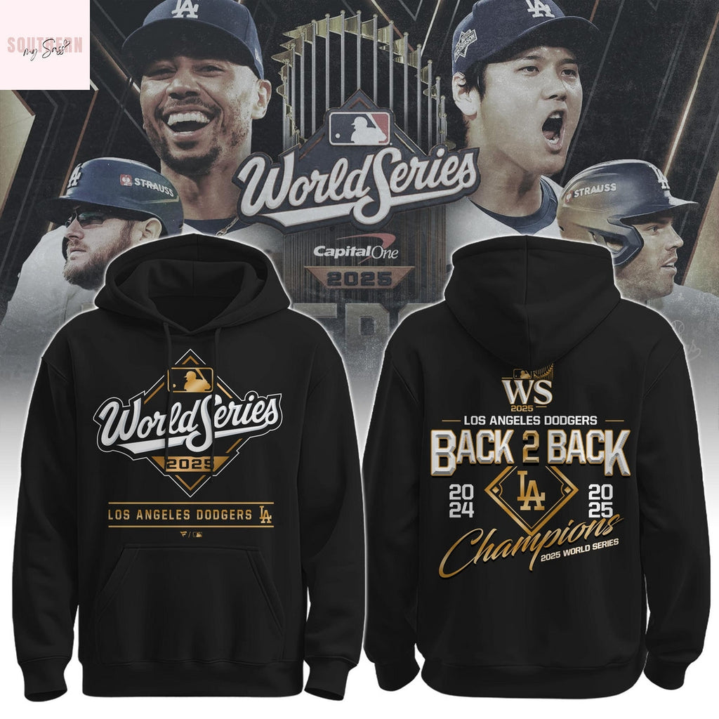 World Series Champions Los Angeles Dodgers Back To Back 2024-2025 Hoodie